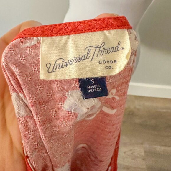 Universal Thread Orange Floral Mini Dress - Picture 11 of 12